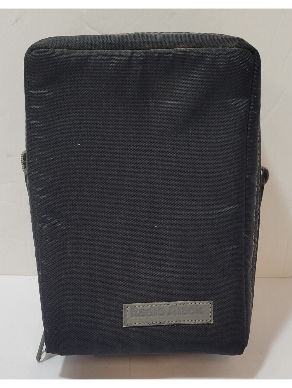 Vintage Radio Shack Black/Gray Zipper Storage Bag No Strap